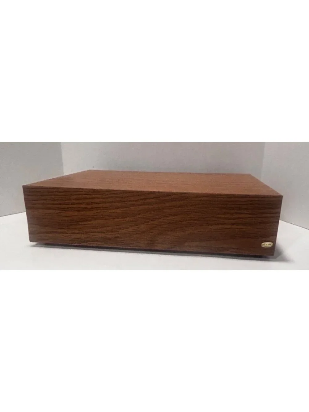 Vintage 80s Faux Wood Grain 42 Place Cassette Organizer With 3 Drawers